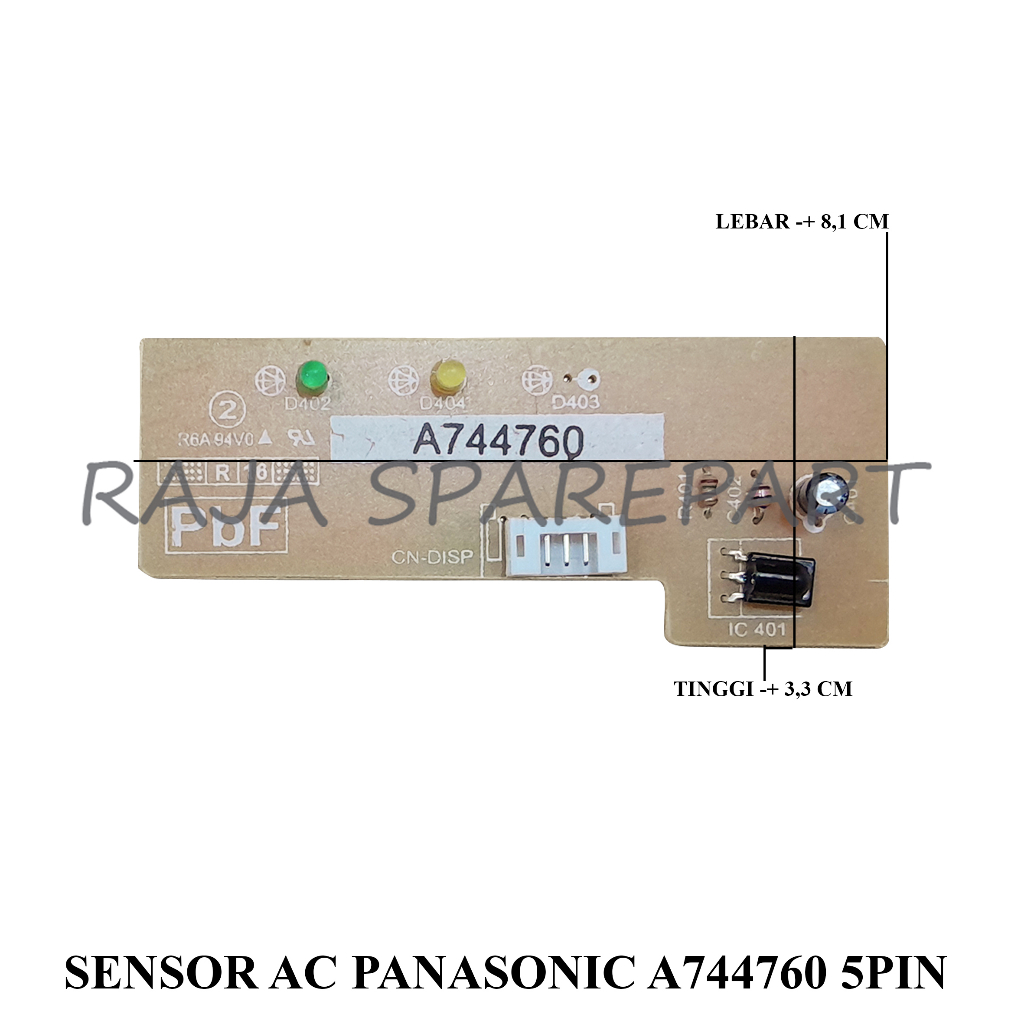 MODUL DISPLAY/DISPLAY SENSOR/MODUL SENSOR AC/SENSOR AC PANASONIC A744760 5PIN