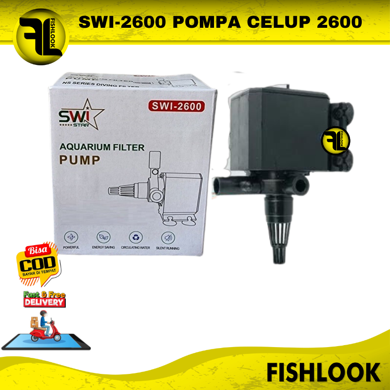 SWI STAR 2600 SWI-2600 POMPA CELUP AIR AQUARIUM AQUASCAPE POWER HEAD