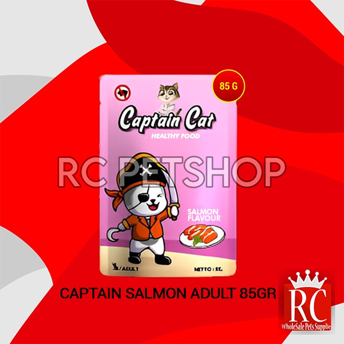 Makanan Basah Kucing Captain Wet Food Pouch 85 Gram