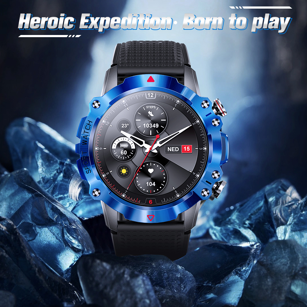 Bzolun smartwatch Jam Tangan Smart Watch Bluetooth Cool Sports Watch 100+ Sports Model Men's Fitness Monitor smartwatch BZLX8