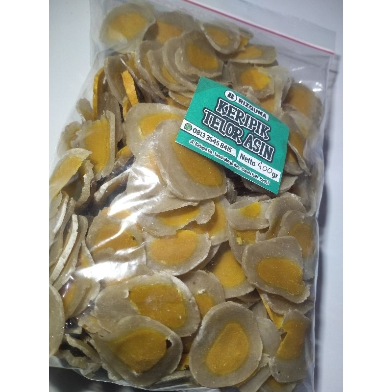 

Kerupuk Telor Asin RIZQUNA (400gr)