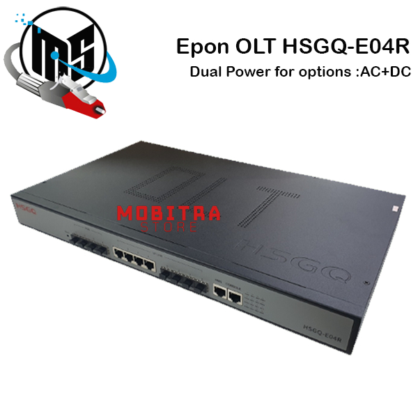 OLT HSGQ-E04R | OLT EPON 4PON 1G Uplink AC + DC | OLT 4 PON 1 G