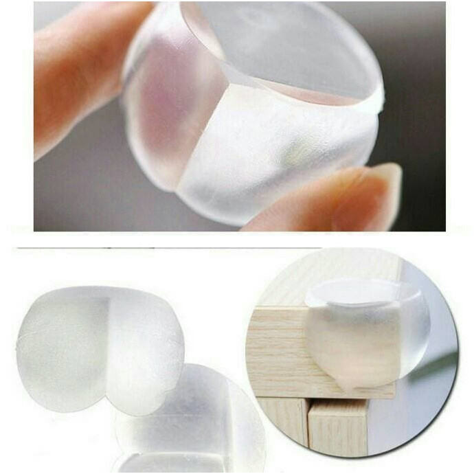 Pengaman Pelindung Siku Sudut Meja Transparent Oval Silicone