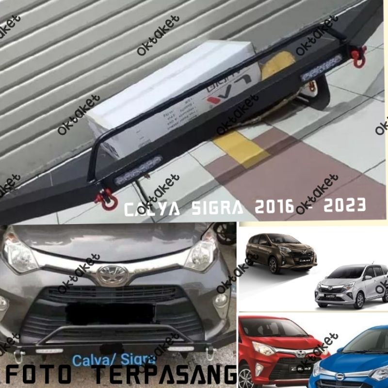 towing bar besi bumper depan Calya Sigra 2016 2018 2020 2023 ARB anting