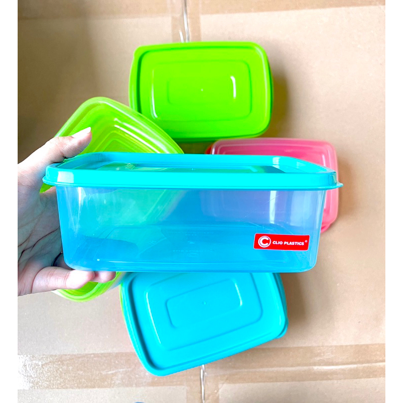 Kotak Makan CLIO 1000ML BPA FREE- Tempat Penyimpanan Makanan - Kotak Bekal Makan Plastic - Kotak Penyimpanan Kedap Udara