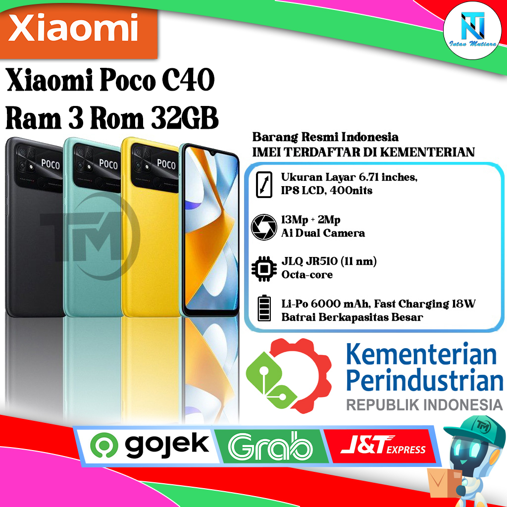 Xiaomi Poco C40 Ram 3 Rom 32GB