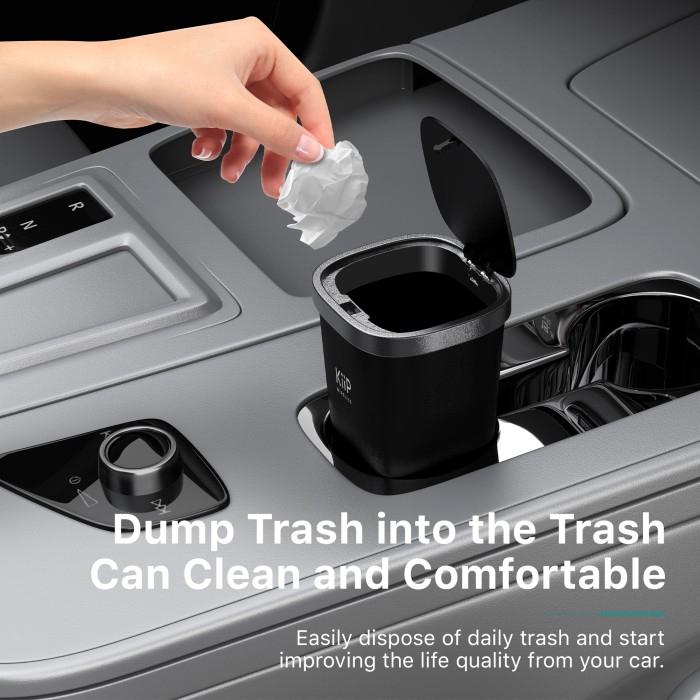 KIIP Minimalist Trash Bin - Tempah Sampah Mobil