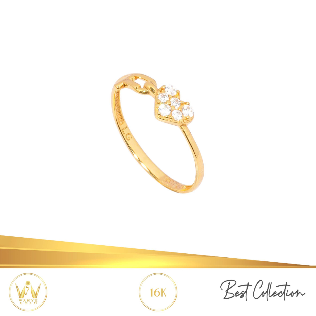 CINCIN EMAS MAS 16K PERHIASAN AKSESORIS WANITA EMAS WAHYU REDJO 08ME23 16NPMP