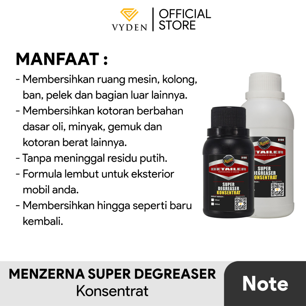 Meguiars D108 Super Degreaser Concentrate 330ml Ecer Membersihkan Mesin Kolong Mobil MURAH