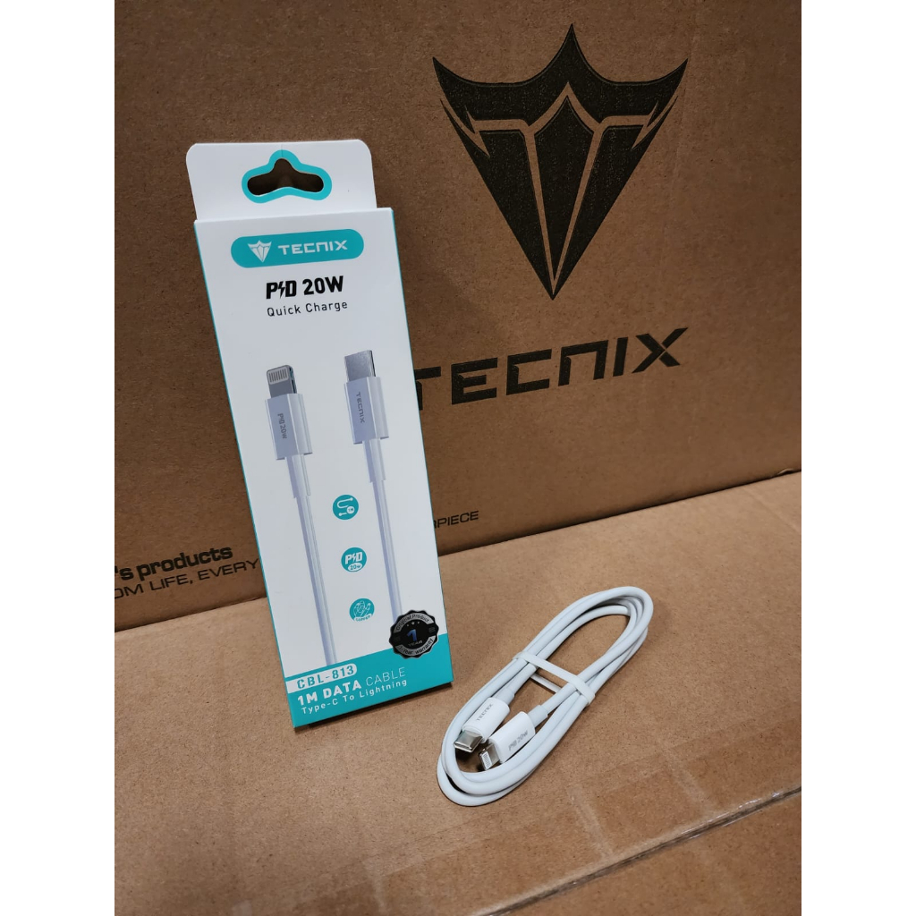 KABEL TECNIX CBL-813 KABEL DATA USB-C / TYPE-C TO LIGHTNING ORIGINAL