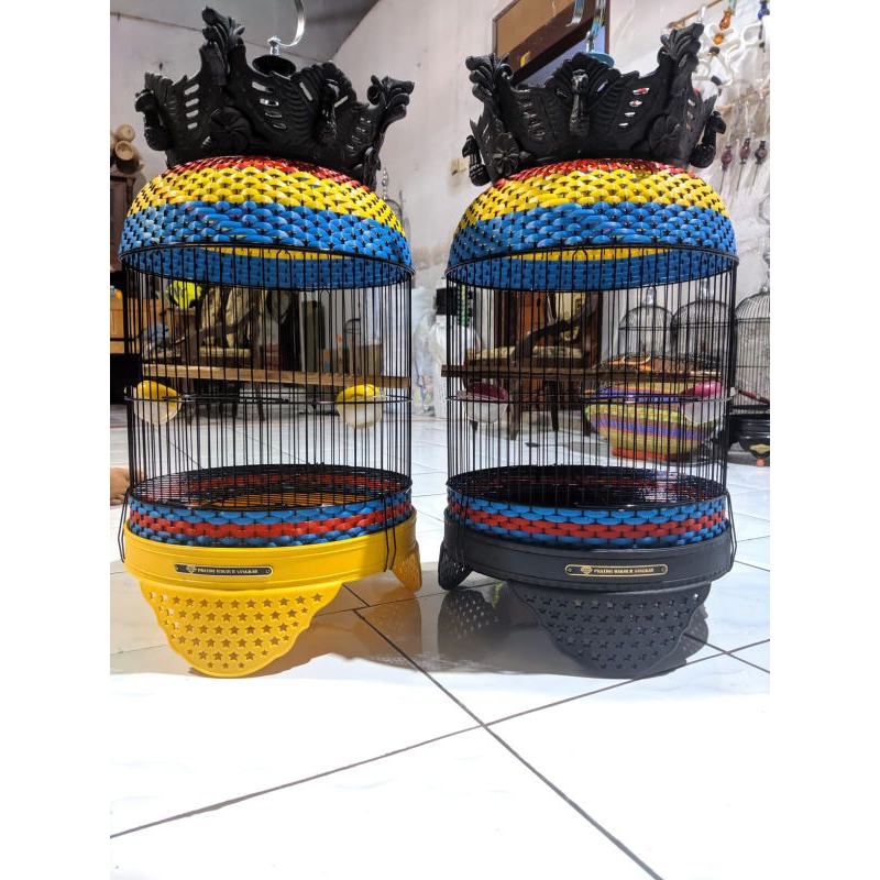 Sangkar Perkutut anggungan Ram Besi CEBOL Anyaman Sangkar Burung Terbaru Sangkar Perkutut Mahkota