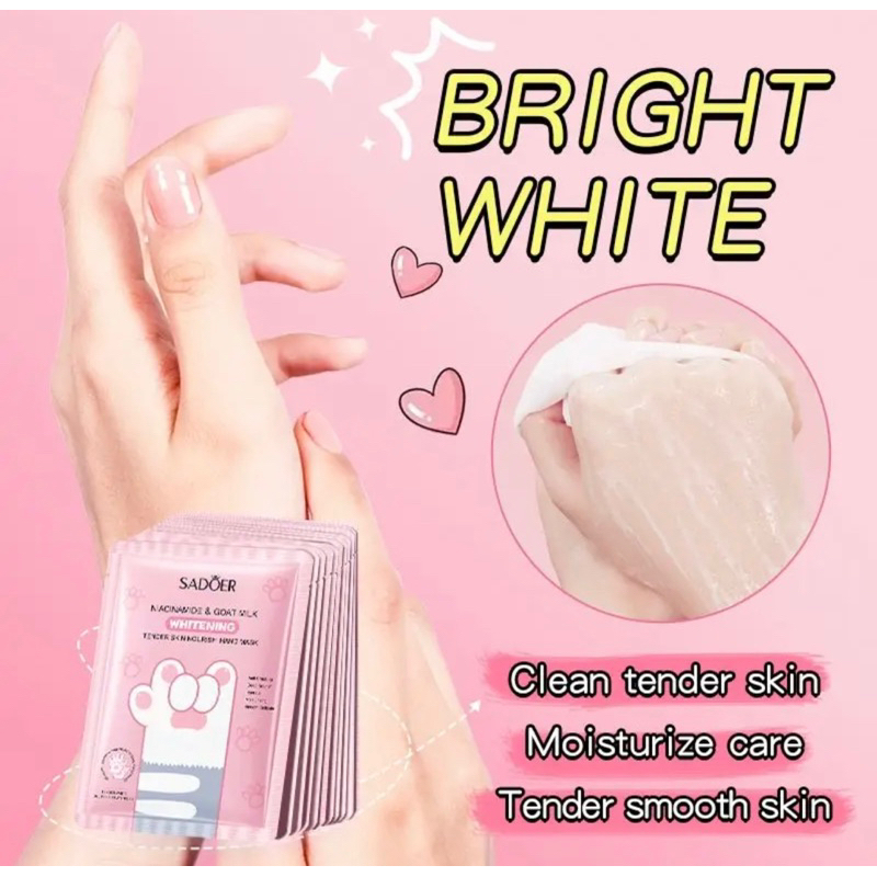 SADOER GOAT MILK WHITENING HAND MASK