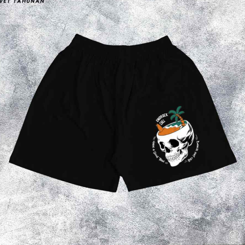 Sweatpants boxer tema &quot;Beach On Skull&quot;