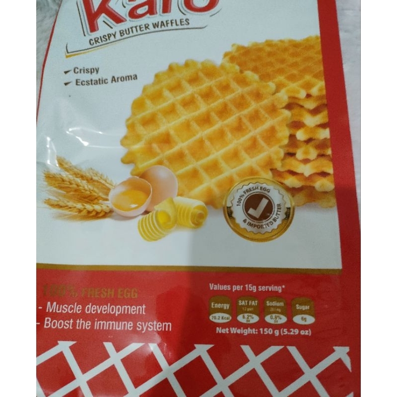 Richy Karo Crispy Butter Waffles 150 gr