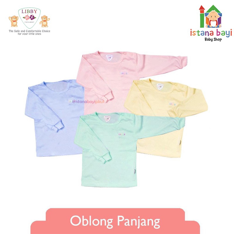 Libby Baju Oblong Panjang warna SML 1 pcs - Baju bayi