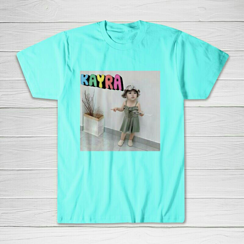 Kaos anak custom foto