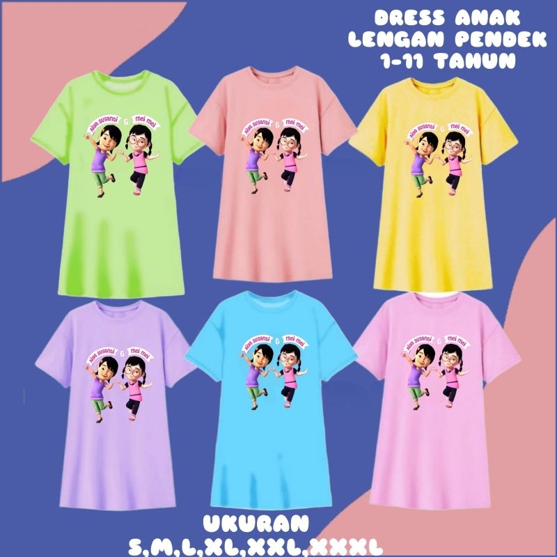 DRES/DASTER SANTAI ANAK PEREMPUAN 1-11 Tahun AiYA SUSANTI DAN MEI MEI