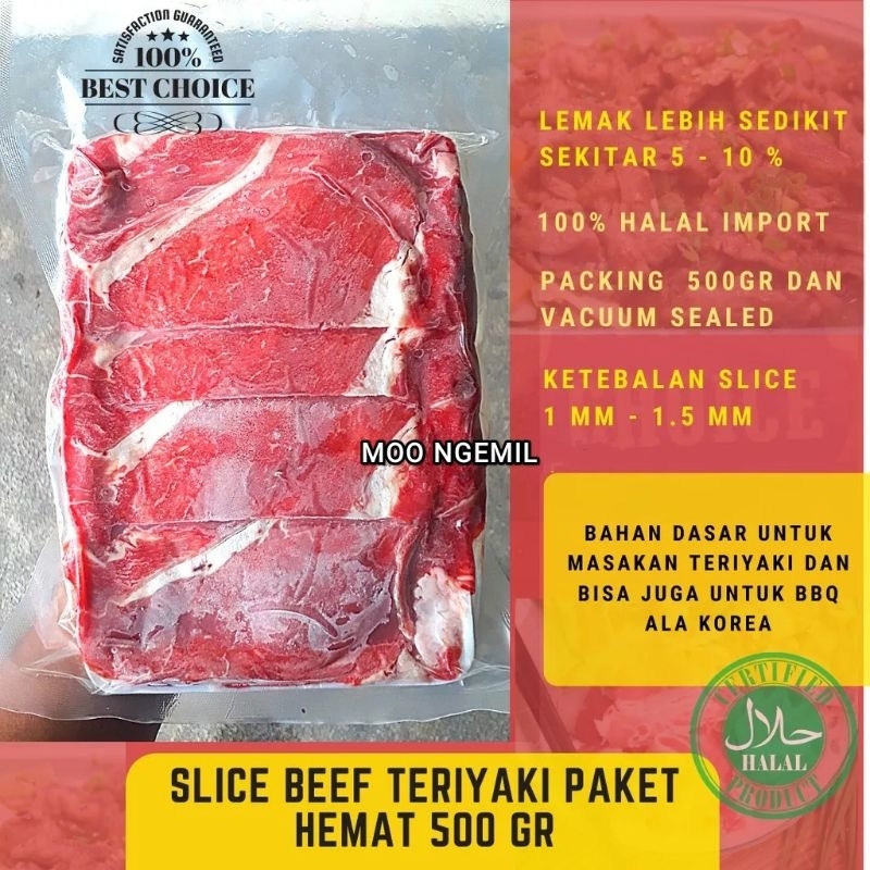 

PAKET HEMAT BEEF TERIYAKI LESS FAT / BEEF SLICE TERIYAKI / DAGING YOSHINOYA / DAGING ALL YOU CAN EAT