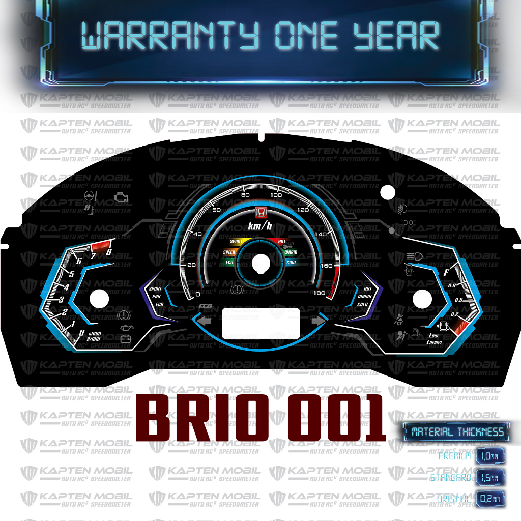 Custom Panel Speedometer Mobil Custom Brio/Mobilio ( Promo Ramadhan )