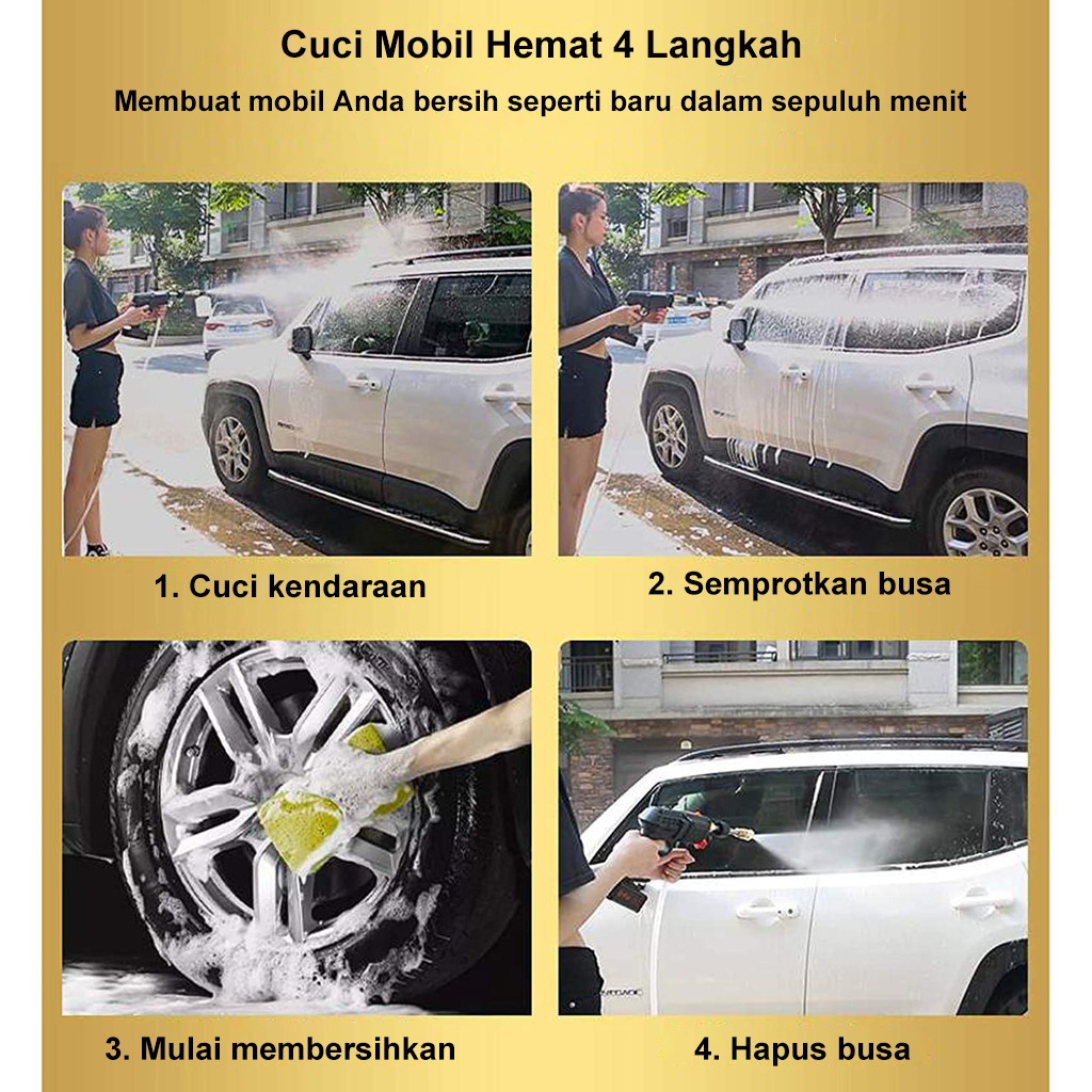 Alat Cuci Mobil Cuci Staem Ac Mobil Screen Sablon Berkualitas Pompa Mesin Steam Power Spayer Alat Portable Nirkabel