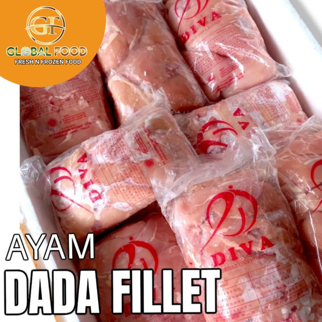 

Dada Ayam Fillet Berkualitas Merek Diva (Jual per kg)