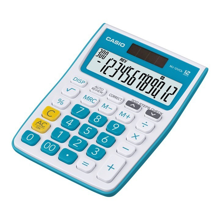 

Casio Kalkulator Original MJ 12Vcb Warna Biru - Kalkulator Toko/Dagang - Fungsi Cek