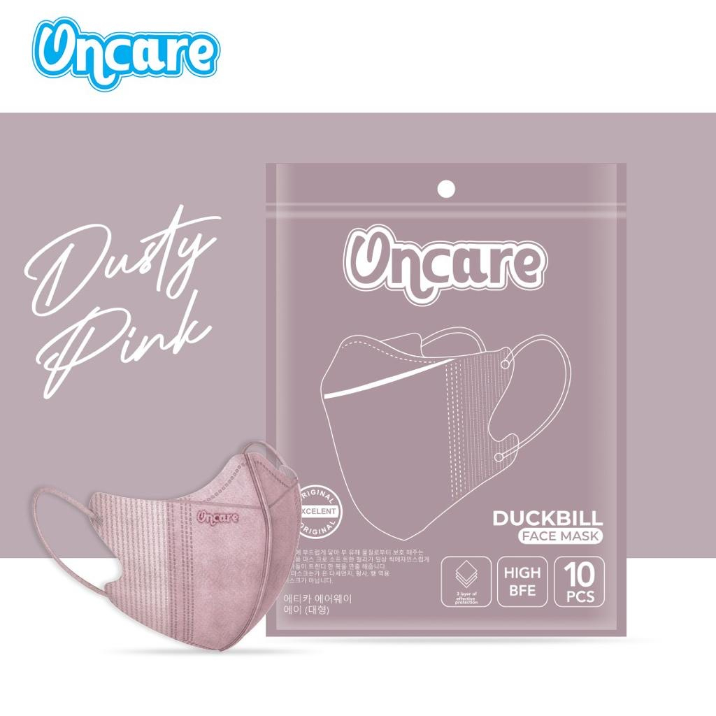 GEMINIJKT-MASKER DUCKBILL ONCARE PREMIUM 1Pack Isi 10 PCS DEWASA Warna Warni Face Mask Duck Bill Earloop