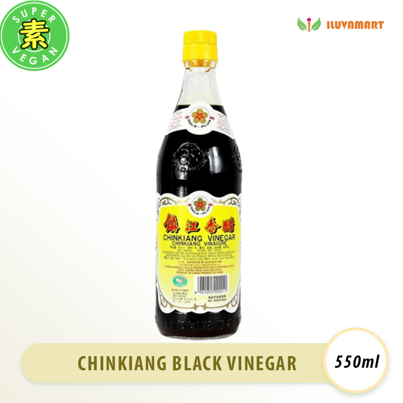 

Chinkiang Vinegar Cuka Hitam 550ml Gold Plum Cuka Hitam