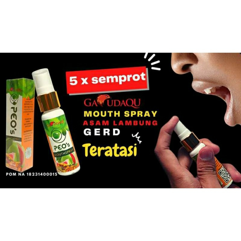 Ekstrak Kulit Jeruk Bali GARUDAQU MOUTH SPRAY GL Aman POM RI 30 ml