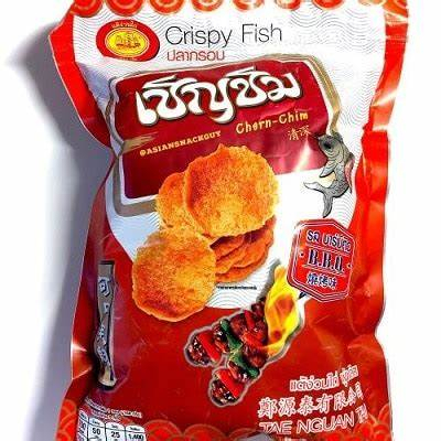 

BOAT CRISPY FISH CHERN-CHIM TAE NGUAN TAI KERUPUK IKAN RASA BBQ 130GR