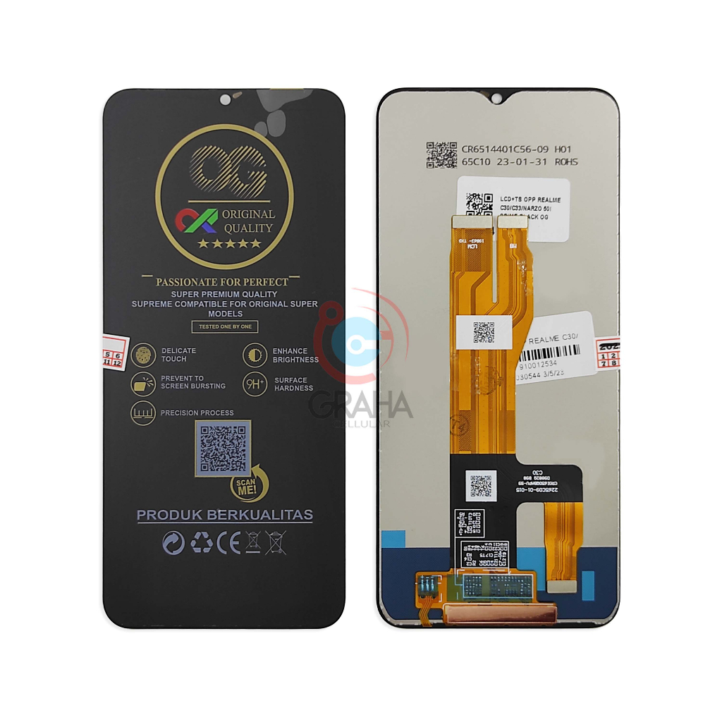 LCD REALME C30 / C33 OG ORI SUPER FULLSET TOUCHSCREEN