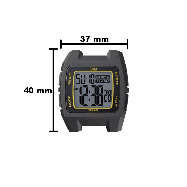 Jam Tangan Pria Sporty Casual Rubber Digital Original Q&amp;Q QnQ QQ M199 M199J Series