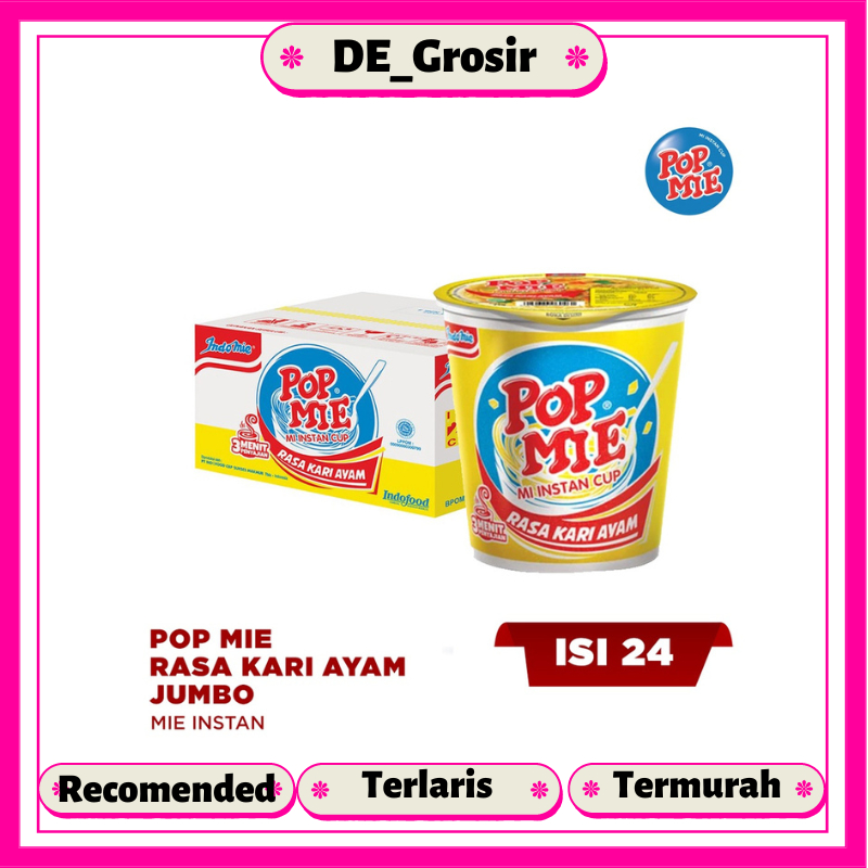 

Pop Mie Rasa Kari Ayam Jumbo 80gr Dapat 1 Dus Isi 24 Pcs