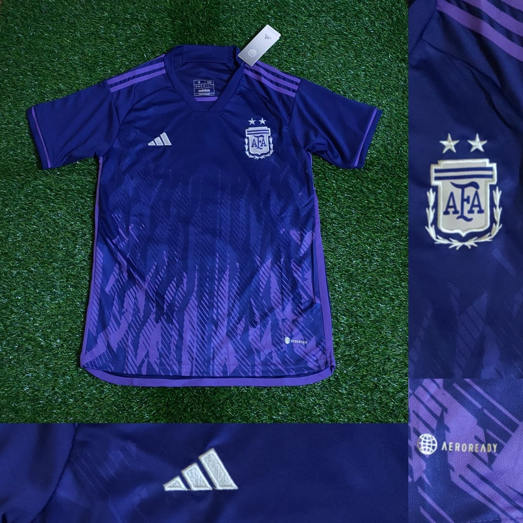 JERSEY BOLA ARGENTINA AWAY PIALA DUNIA 2022 GRADE ORI