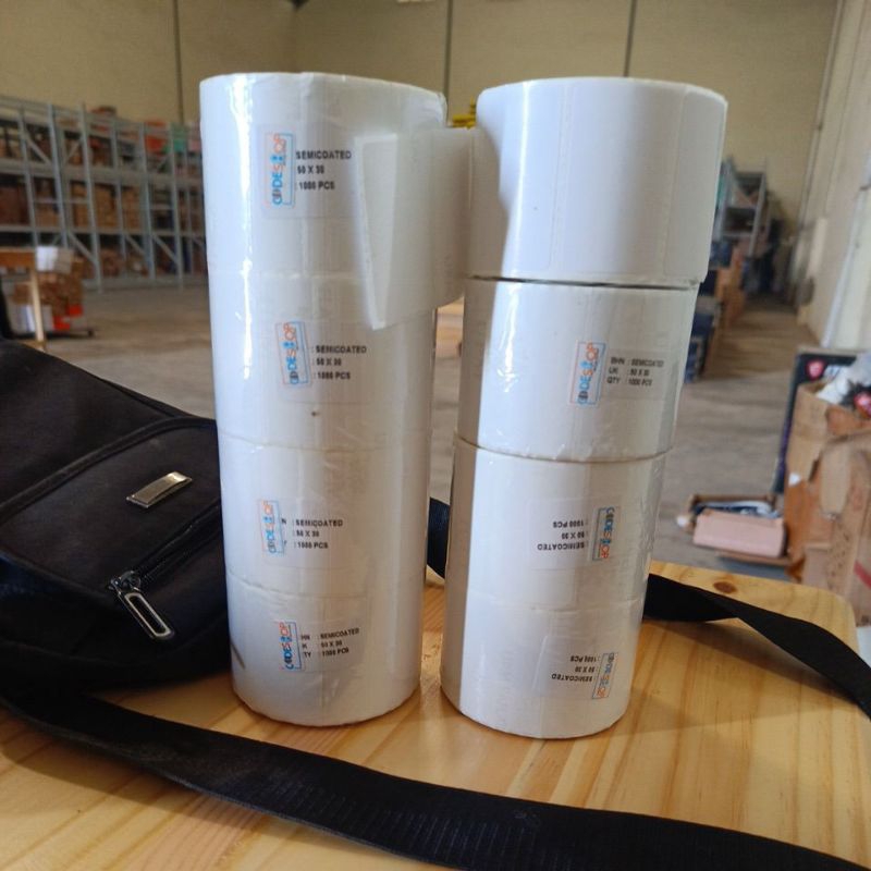 

label barcode semicoated uk 50 mm x 30 mm