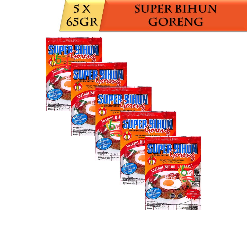 

5PCS Super Bihun Instan Bihun Goreng Original