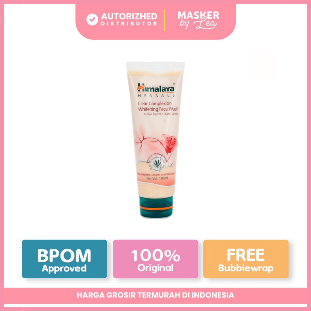 Himalaya Clear Complexion Whitening Face Wash 50ml / 100ml Sabun Muka Membantu Mencerahkan Wajah Kusam BPOM