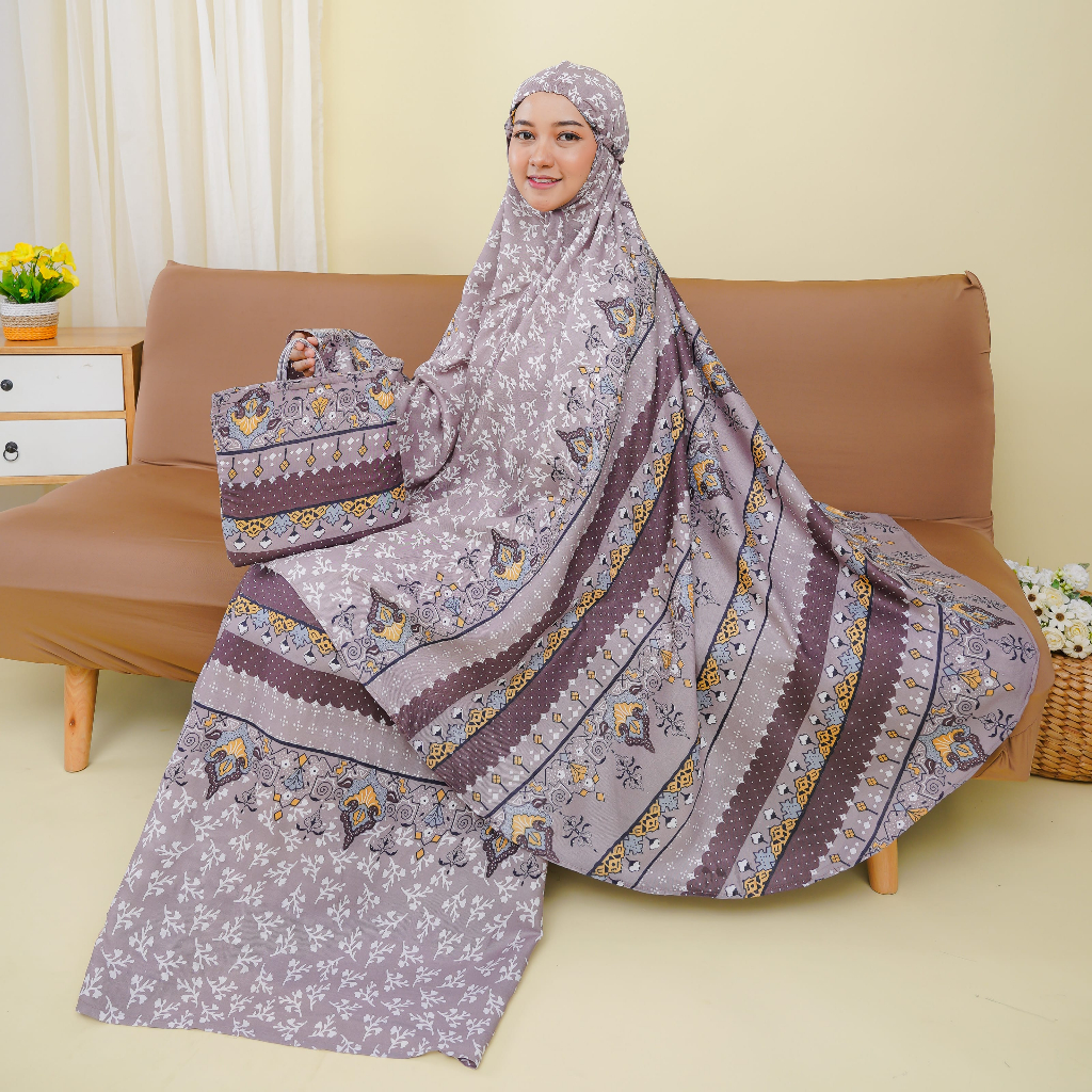 Mukena Dewasa Rayon Bali Premium HUMAIRA All Over Putri Dania