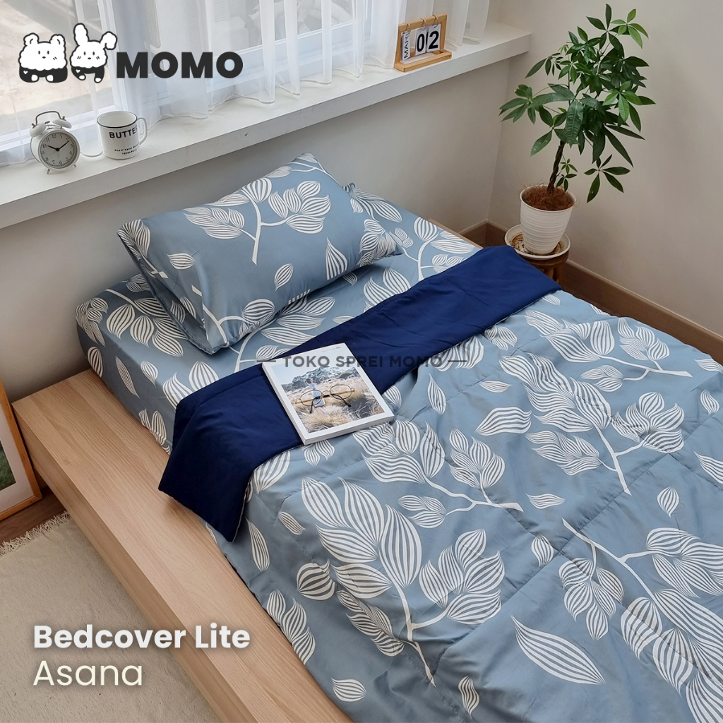 Bedcover Single Lite Edition Motif Bunga MOMO - Selimut Saja