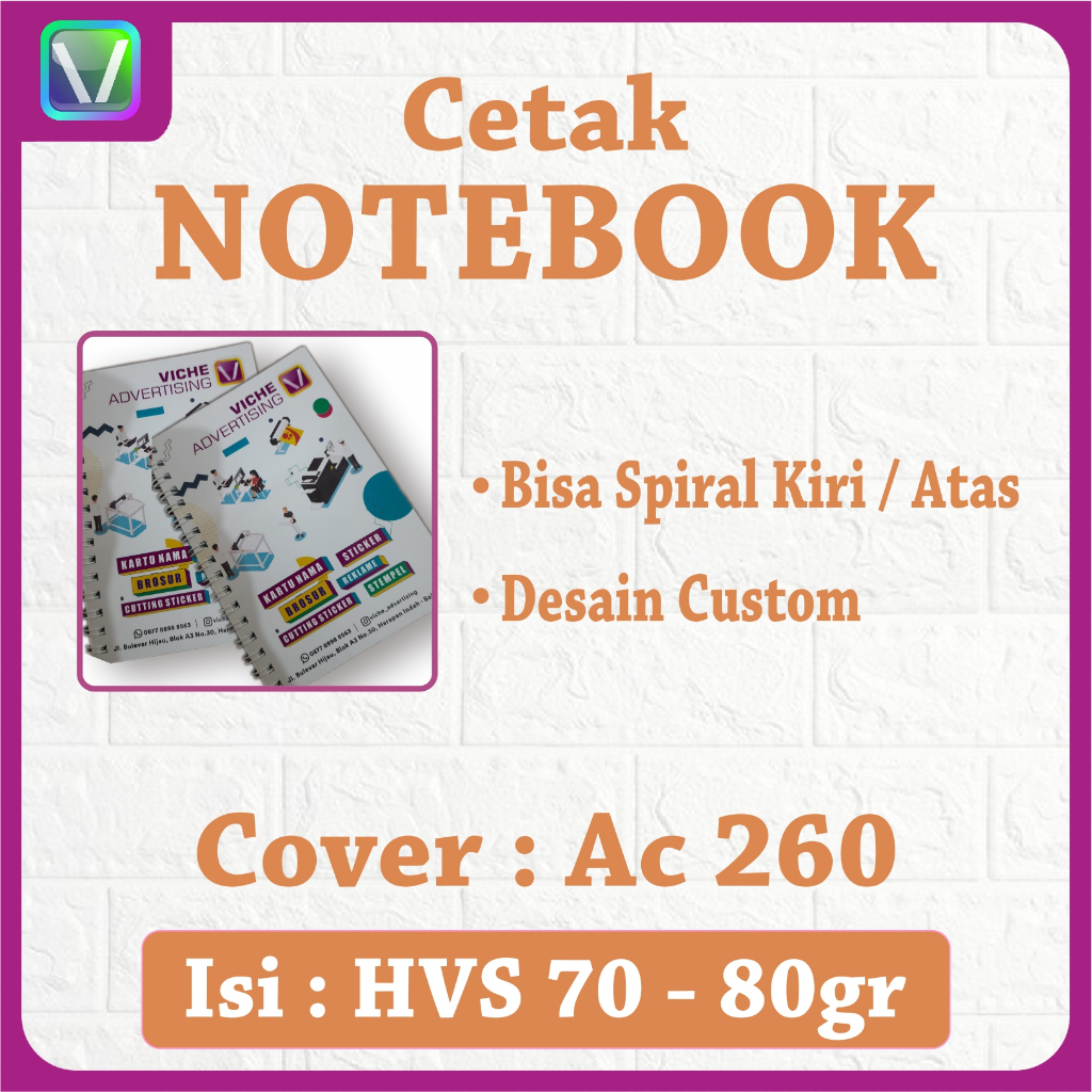 

Cetak Notebook / Buku harian / Memo UK A6