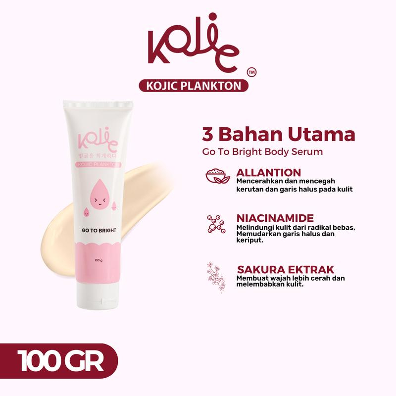 KOJIC PLANKTON BODY SERUM BRIGHT &amp; GLOW GO TO BRIGHT BODY SERUM PINK