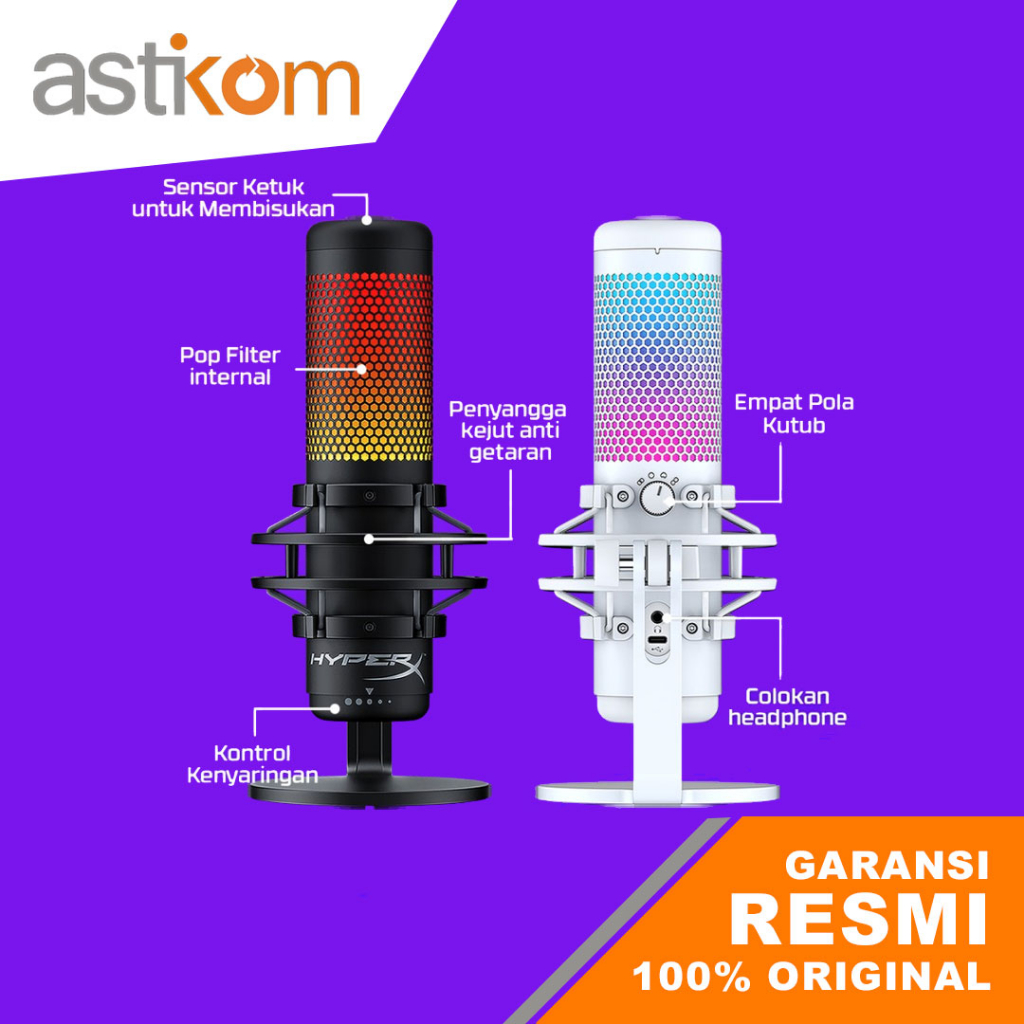 Hyperx Quadcast S RGB USB Condenser Gaming Microphone