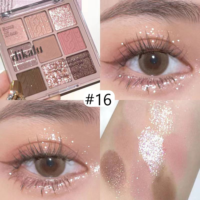 DIKALU DKL-901 EYESHADOW HIGHLIGHTER 9 COLORS BLOOMING-#16