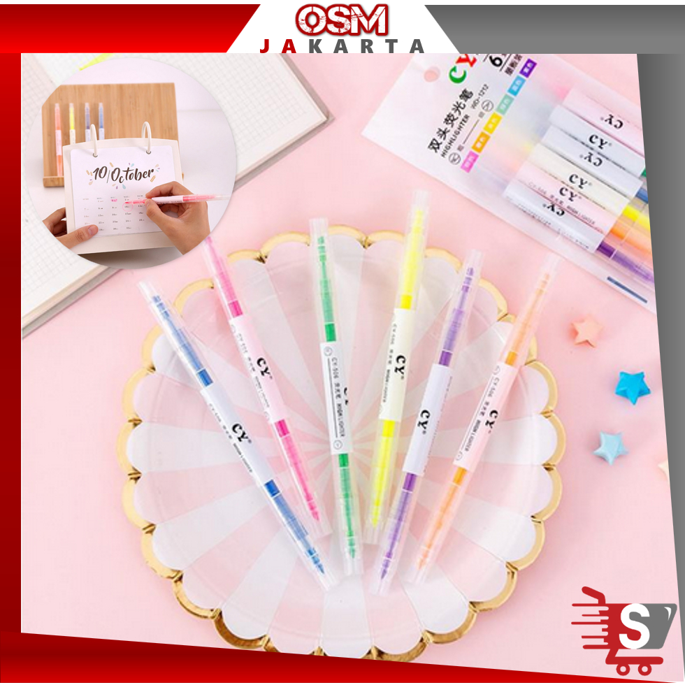 

OSM JKT S5821 1 Set Stabilo Warna Warni / Stabilo Warna / Highlighter Warna Warni / 1 Set Stabilo Highlighter Warna