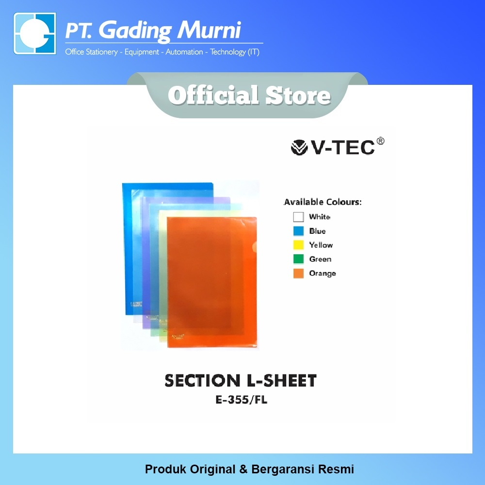 

V-TEC MAP/SECTION L-SHEET E-355 FOLIO WARNA CAMPUR