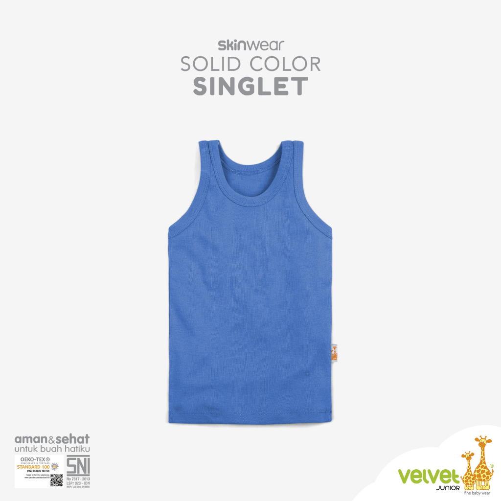 Velvet Junior SkinWear Singlet - Skinwear Solid Color Singlet - Seri 15