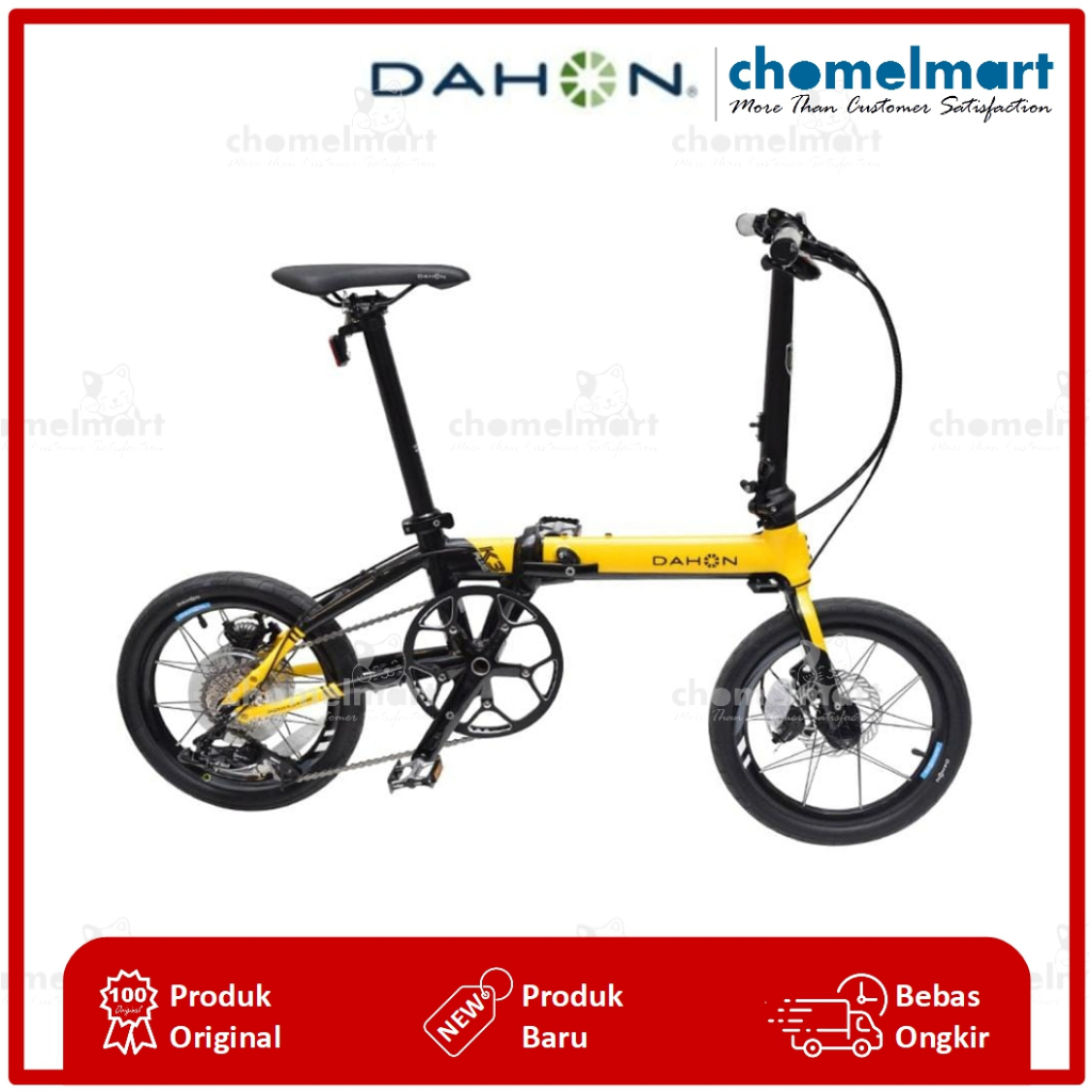 Dahon Sepeda Lipat K3 Plus 16 Inci – Kuning/hitam