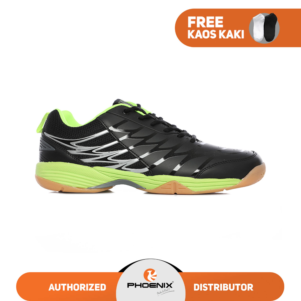 Phoenix Top Speed Sepatu Badminton Pria - Black