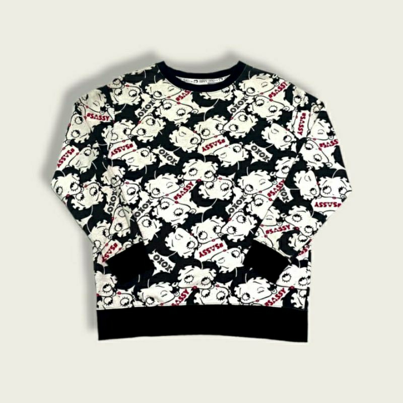 BETTY BOOP AOP/FULLPRINT CREWNECK SECOND MURAH