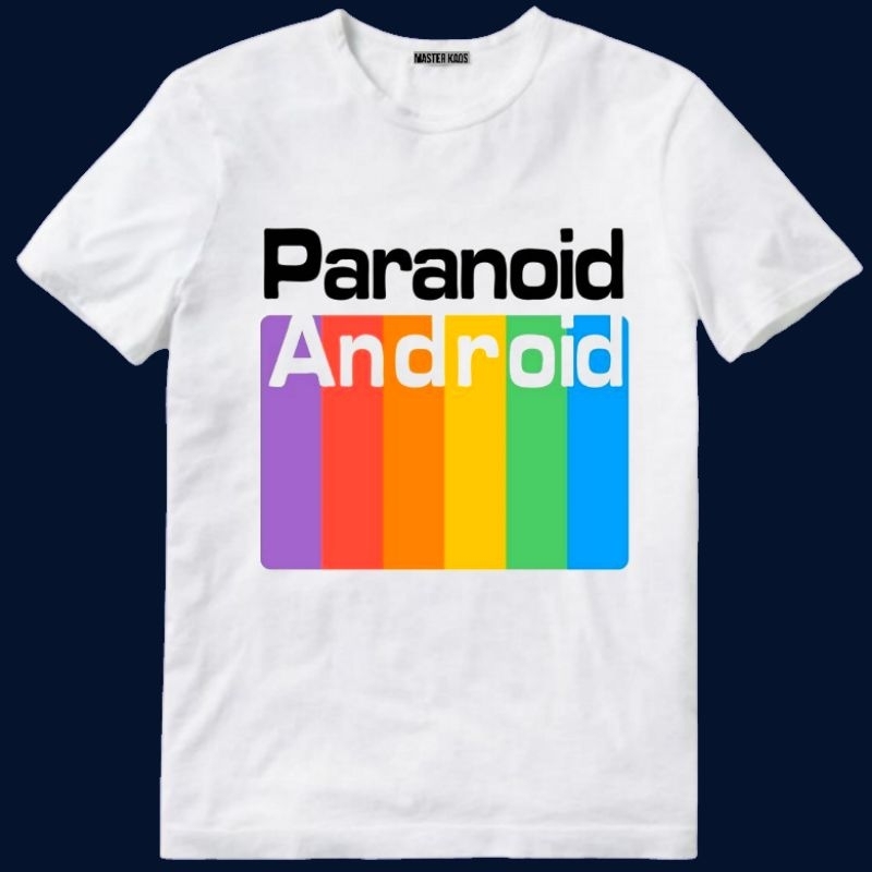 Baju Kaos Tshirt Pria Laki Cowok Cewek Unisex Band Radiohead Radio Head Paranoid Android On a Friday